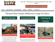 Tablet Screenshot of pleasantriverguides.com